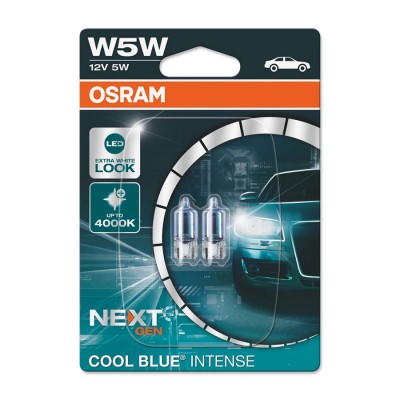 OSRAM 12V 5W W5W W2.1x9.5d COOL BLUE INTENSE blister