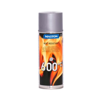 MasHeatresistant sprej 400mml 600°C SILVER