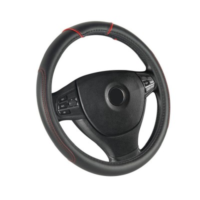 Poťah volantu čierny s červením pásikom 37-39cm AUTOMAX
