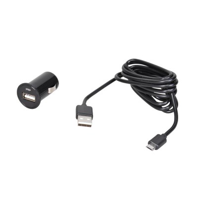 Nabíjačka+kábel Micro USB čierna 1A