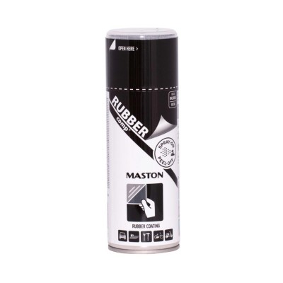 MasRUBBERcomp spray Gloss Black 400ml