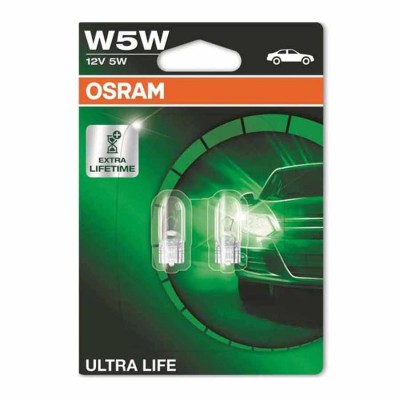 OSRAM 5W 12V W2,1x9,5d ULTRA LIFE blister 2pcs
