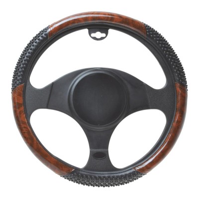 Steering wheel cover massage with wood 39-41cm