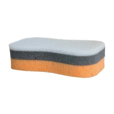 Universal sponge with hard and soft layers