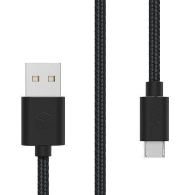 Micro USB cable black 1,5m 2A