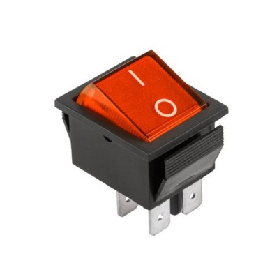 Pin switch 4pin 230V red