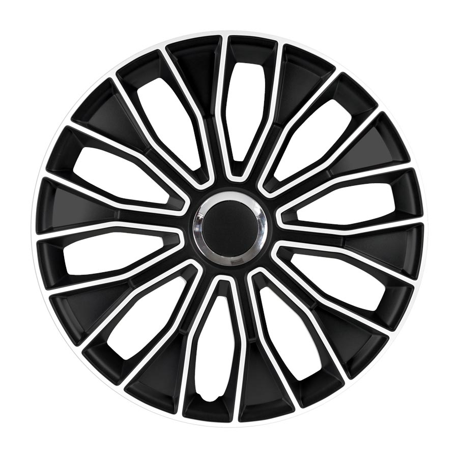 Autostyle Set Wheel Covers Voltec Pro 16-inch Black/White